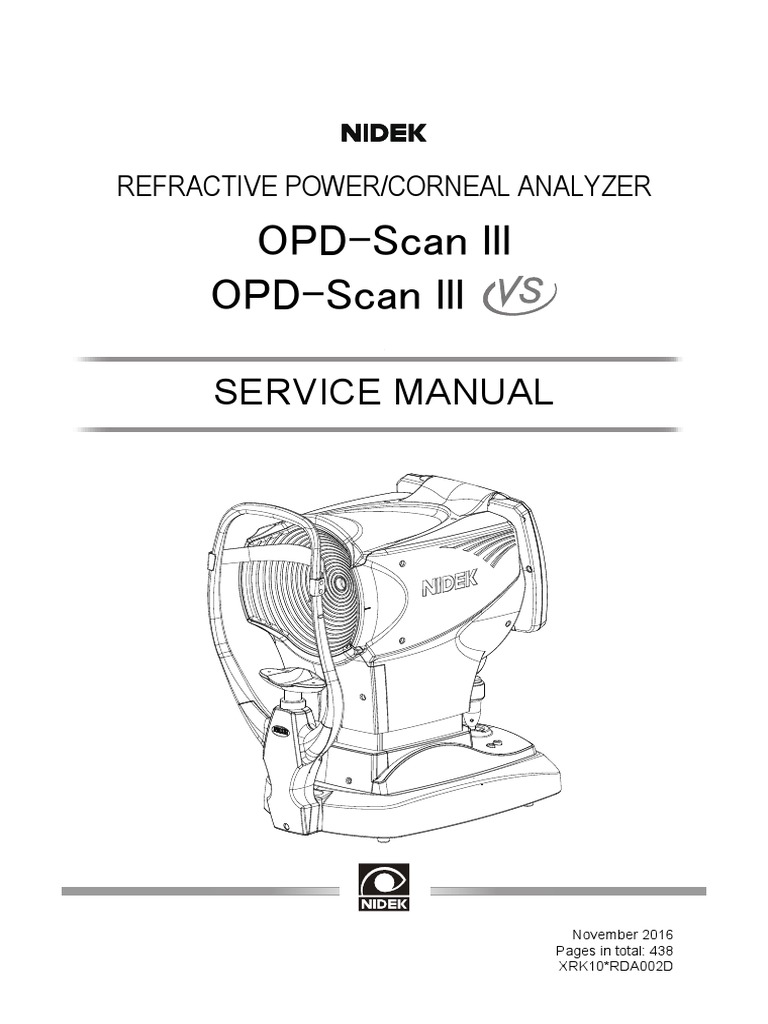 Analizador Corneal OPD Scan III MS PDF Autofocus Computer Science