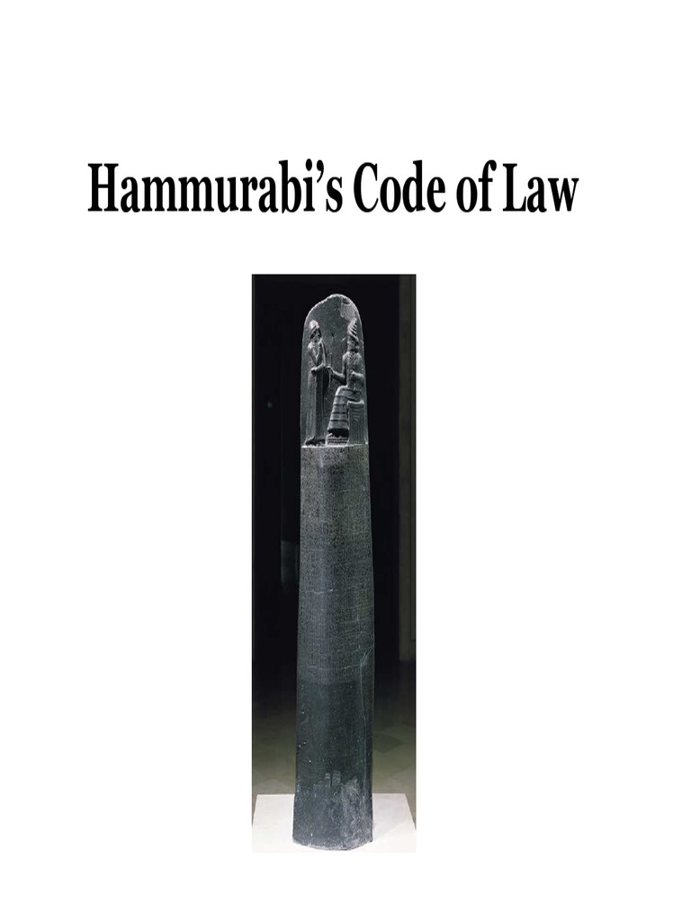 Why Is Hammurabis Code Important