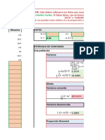 Cálculo intervalos confianza muestras datos