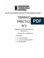 Trabajo Práctico N°2 Psicologia PDF