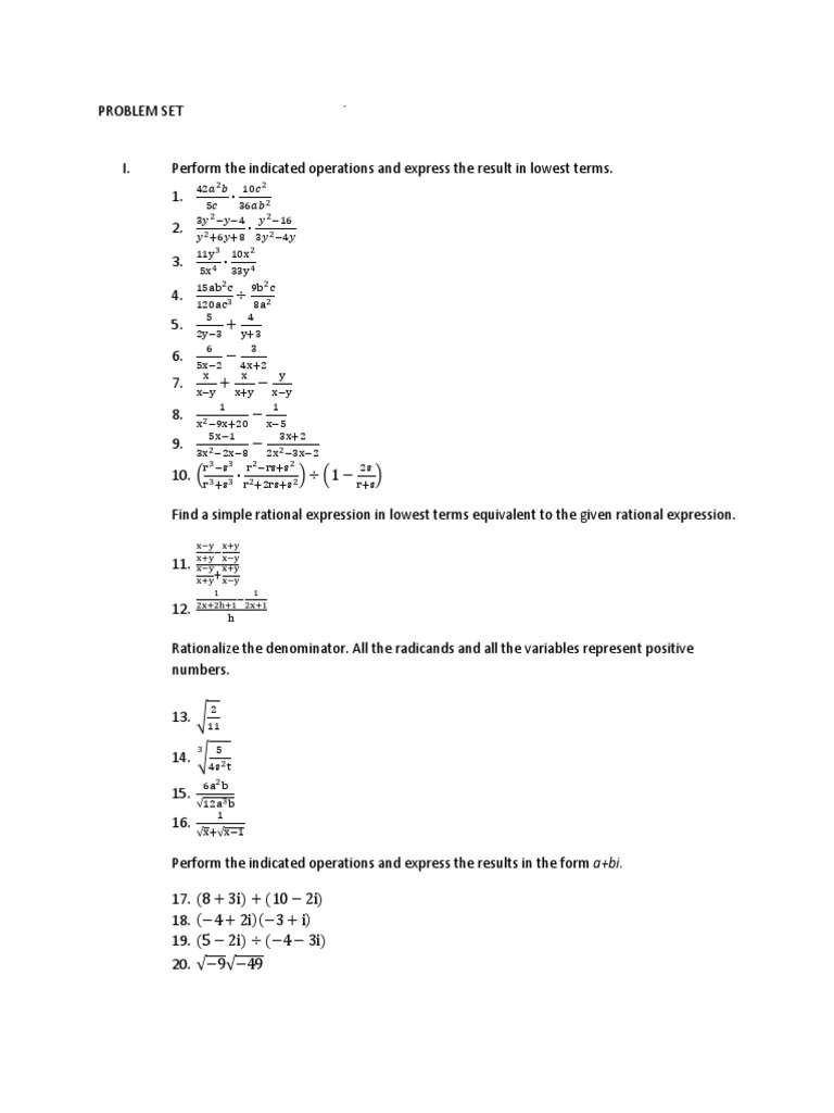 Problem Set | PDF