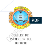 Taller de Promocion Del Deporte