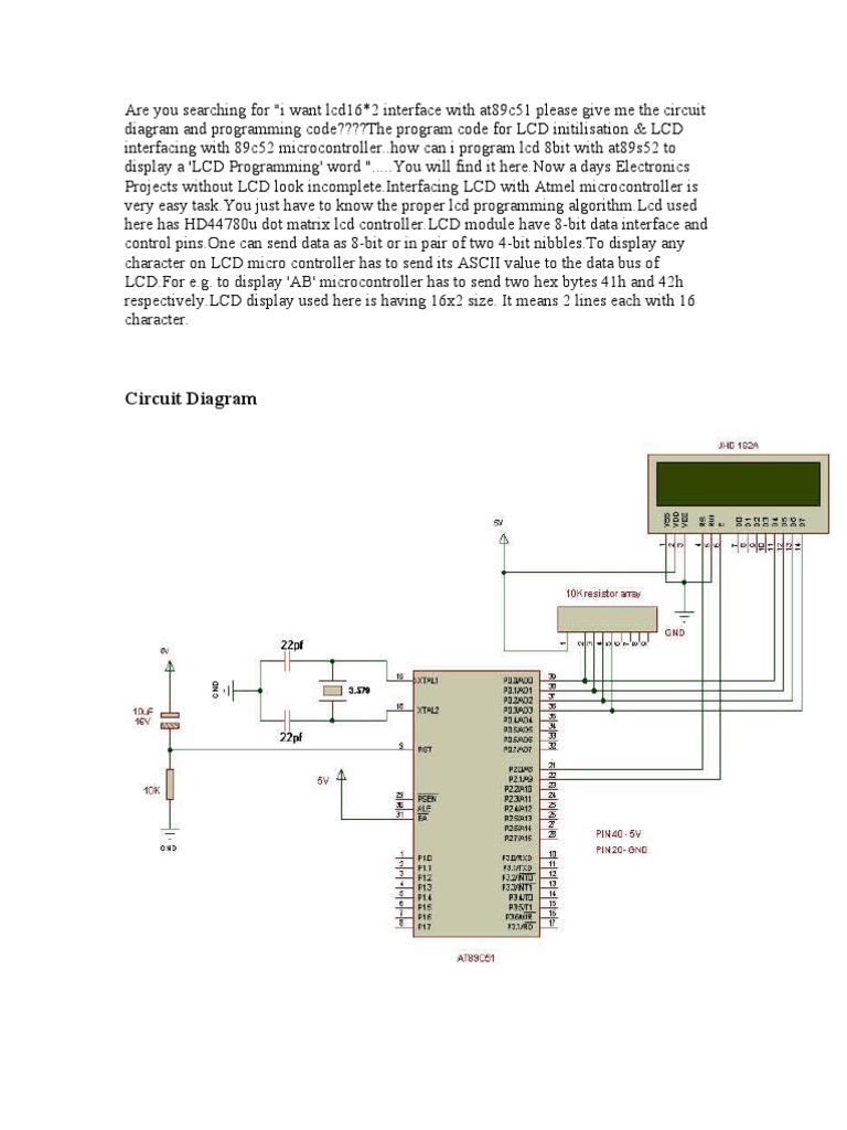 LCD Display PDF Byte Microcontroller