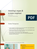 Histologi organ & system respirasi