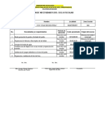 Lista de Necesidades Ciclo Escolar 2022-2023