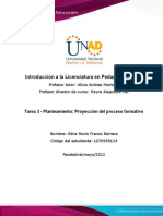 Formato 3 - Formato Para La Elaborar El Planteamiento Proyección Del Proceso Formativo