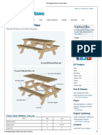 DIY Building Plans For A Picnic Table