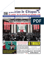 Periódico Noticias de Chiapas, Edición Virtual Miércoles 26 de Octubre de 2022
