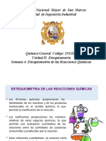 Estequiometria de Las Reacciones Químicas Unidad II