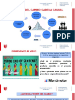 Teoria Del Cambio:Cadena Causal: Sesión 5