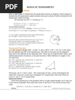 Basics of Trigonometry