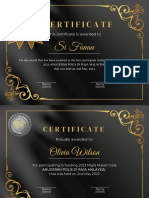 Modern Elegant Certificate of Appreciation