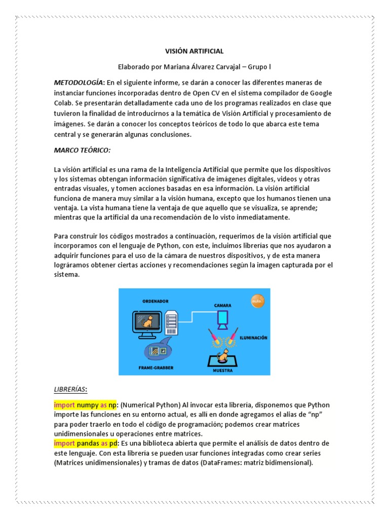 Visión Artificial | PDF | Visión por computador | Informática