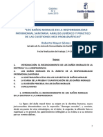 Análisis jurídico de las cuestiones más problemáticas sobre los daños morales en la responsabilidad sanitaria