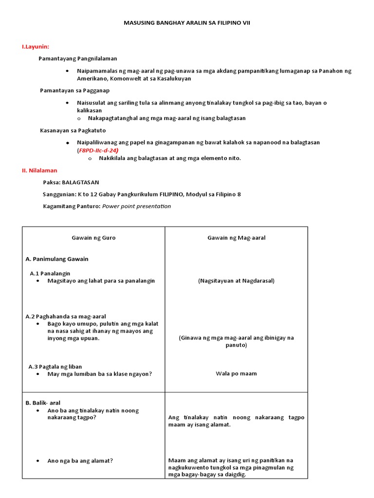 Banghay aralin demo rm pdf