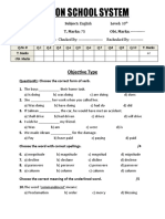 English 9th Mid Term Exam