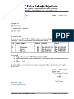 Surat Penawaran Putri Dwi Lestari X Ak2