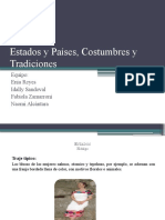 Estados y Países, Costumbres y Tradiciones-PROYECTO AULA