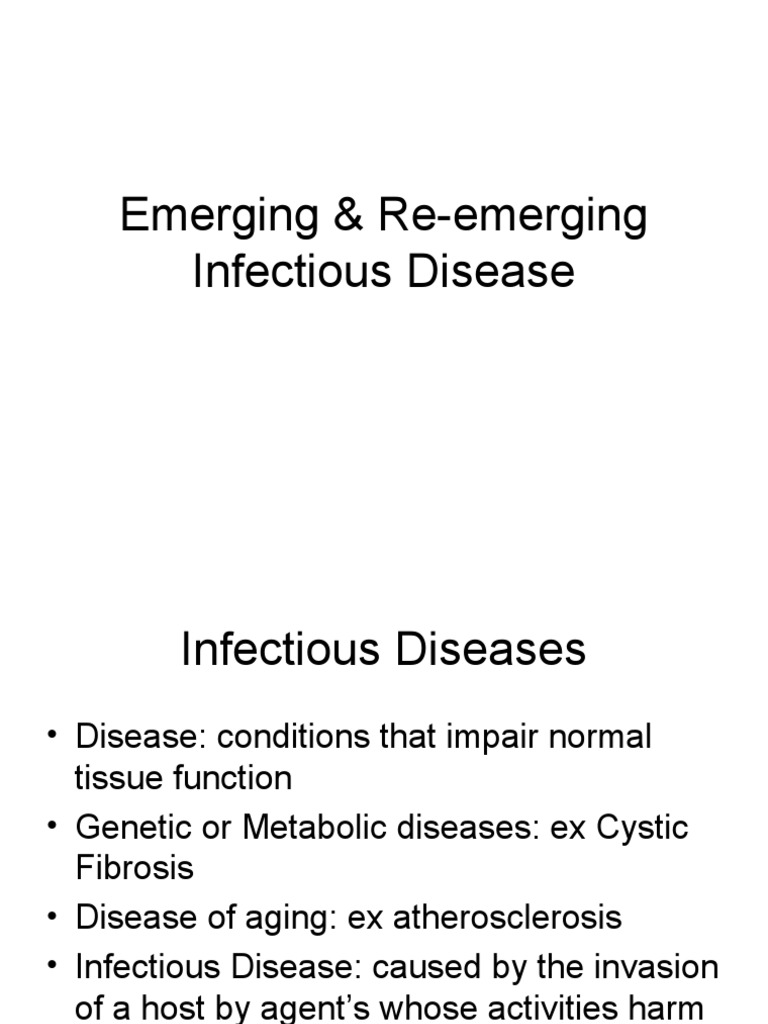 Emerging Re-Emerging Infectious Disease 2022 | PDF | Infection | Pathogen