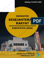 Indikator Kesejahteraan Rakyat Kabupaten Lebak 2021