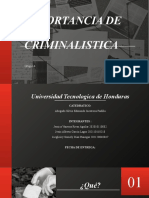 Importancia de La Criminalistica