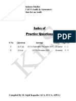 Practice Questions - ISA 210 - Pre-Conditions of An Audit