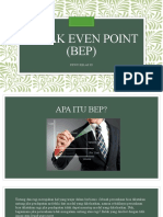 Break Even Point (Bep)