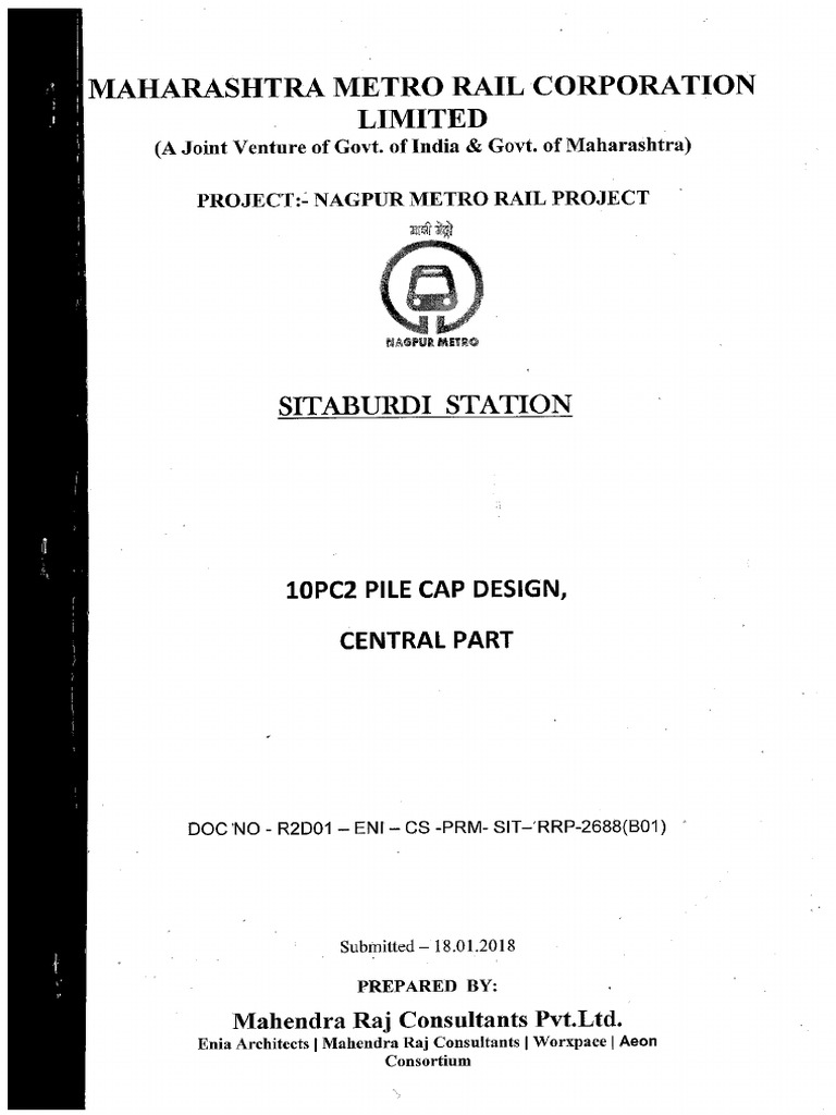 10pc2 Pile Cap Design Document PDF Strength Of Materials Young's