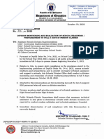 Division Memorandum - s2022 - 330 - DIVISION MONITORING AND EVALUATION OF SCHOOL READINESPREPAREDNESS TO FULL 5 DAYS IN-PERSON CLASSES