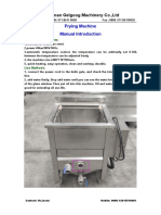 2 Manual Introduction of Frying Machine