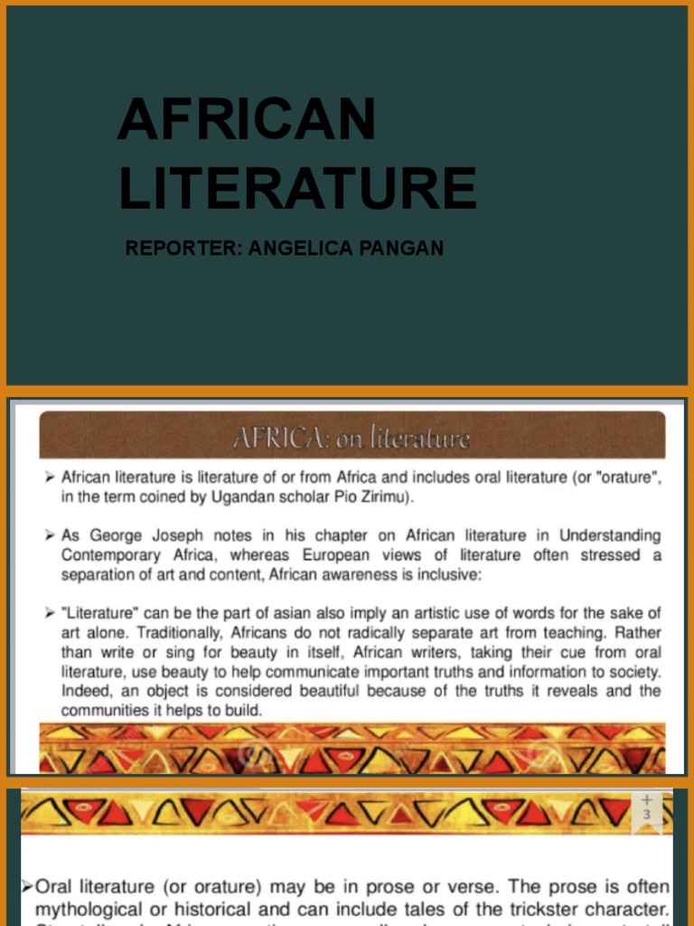 African Literature | PDF
