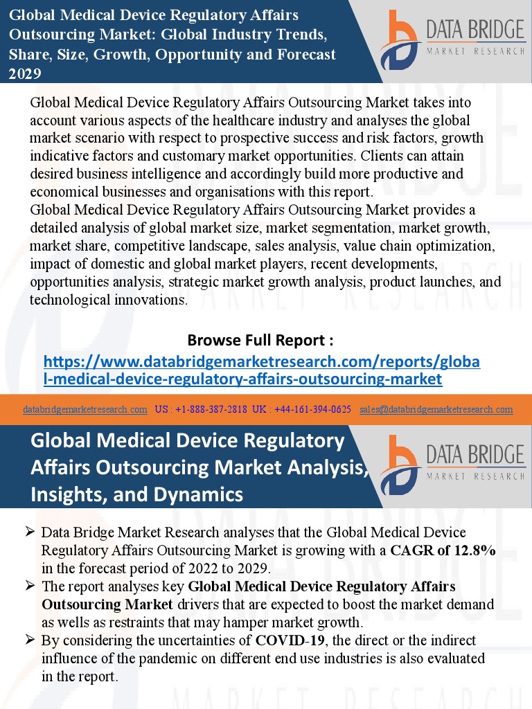 Global Medical Device Regulatory Affairs Outsourcing Market | PDF ...