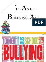 Stopping the Epidemic of Bullying Through the Anti-Bullying Act