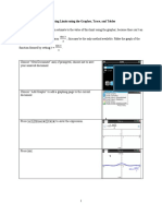 Chapter 1 Limits On The Graphing Calculator (Nspire) Final