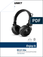 Blaupunkt Wireless Headphone BH-01 - Manual - Curved