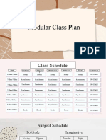 Module Class Plan