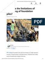 What Are The Limitations of PIT Testing of Foundation Piles - LinkedIn