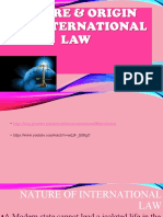 Nature & Orgin of International Law