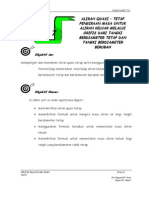 Unit 7 (ALIRAN QUASI - TETAP PENGIRAAN MASA UNTUK ALIRAN KELUAR MELALUI ORIFIS DARI TANGKI BERDIAMETER TETAP DAN TANGKI BERDIAMETER BERUBAH)