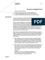 W7 Lesson 7 The Structure of English Texts Part 1 Module