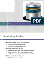 10 - Backup and Recovery