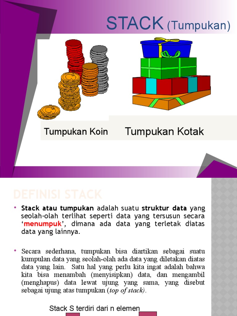 Prinsip dan Operasi Struktur Data Stack | PDF