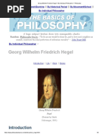 Georg Wilhelm Friedrich Hegel - by Individual Philosopher - Philosophy