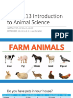 AG CC113 Introduction To Animal Science October 3 2021
