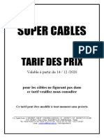 Super Cables Tarif Des Prix 14 12 2020