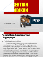 Pertemuan 03 Pengertian Pendidikan