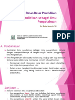 Pertemuan 05 Ilmu Pend. SBG Ilmu Pengetahuan