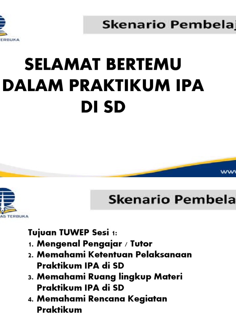Praktikum Ipa Di SD 2022.2 | PDF