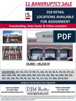 259 Retail Locations Available For Assignment: Freestanding, Strip Center & Urban Locations