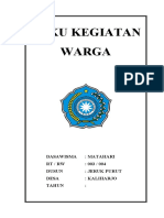 Buku Kegiatan Warga